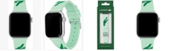 Lacoste Crocodile Print Turquoise Silicone Strap for Apple Watch&reg; 38mm/40mm